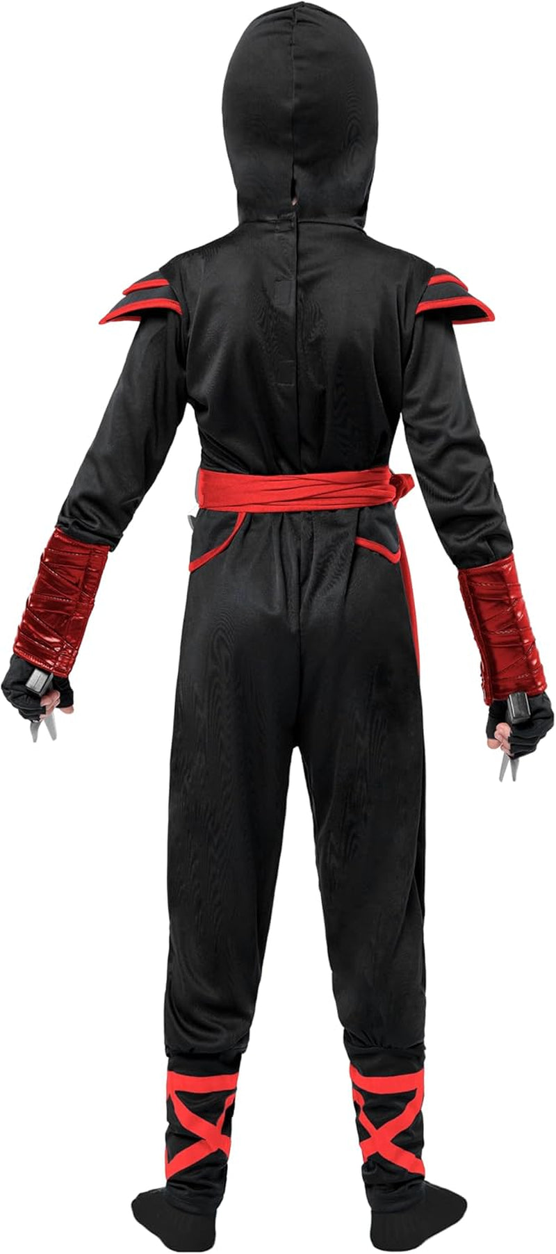 ShadowStrike™ Red Dragon Ninja Kids Costume with Jumpsuit, Mask & Accessories